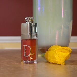Dior Lip Oil in Coral-Orange with Silver Cap